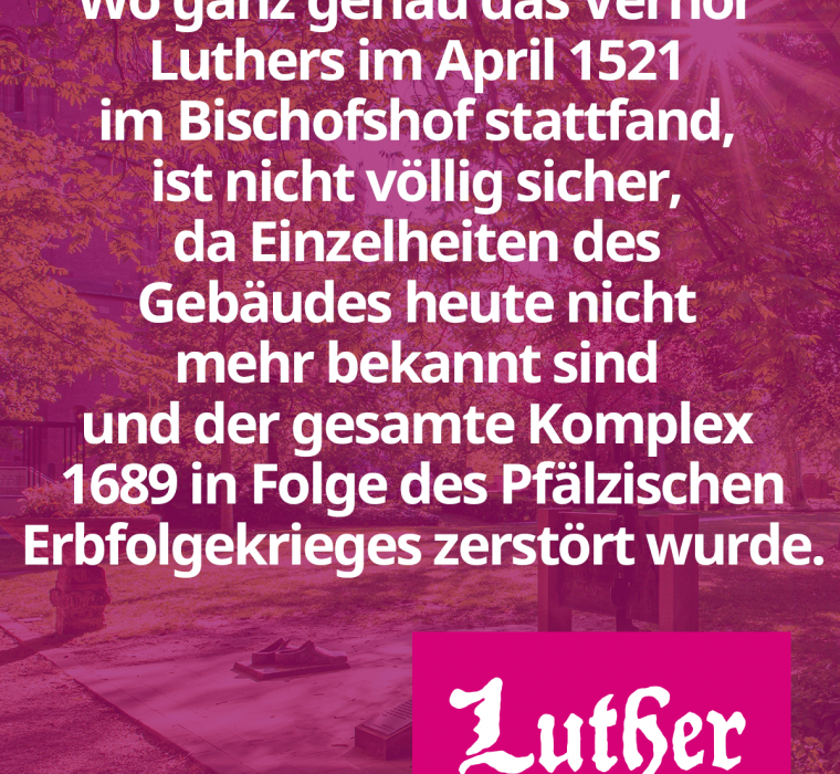 Lutherjahr Worms 2021
