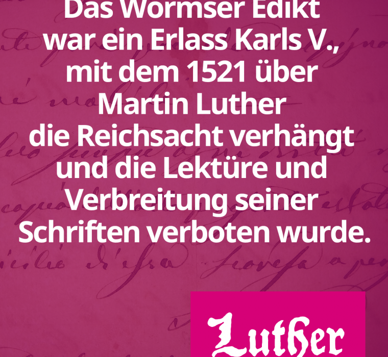 Lutherjahr Worms 2021